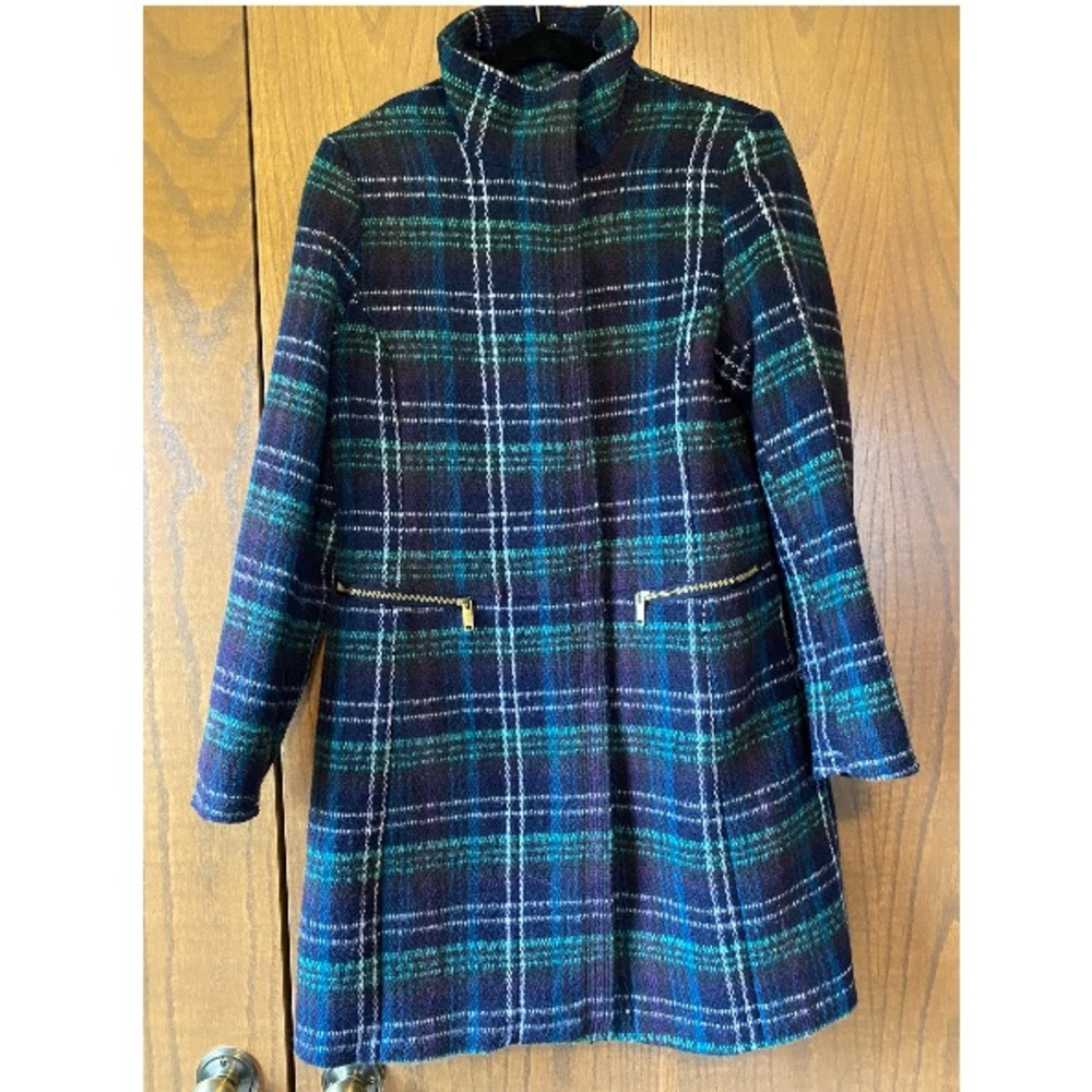 Women’s Long Plaid Coat
